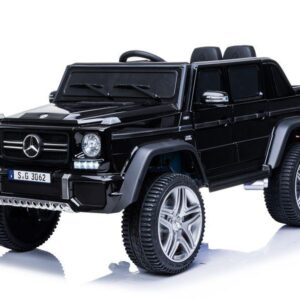 Kinderfahrzeug – Elektro Auto „Mercedes Maybach G650S“ – Lizenziert –4 Motoren - 2,4Ghz Fernsteuerung, MP3+Ledersitz+EVA - Schwarz