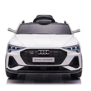 Kinderfahrzeug - Elektro Auto "Audi E-Tron" - lizenziert - 12V7AH Akku und 4 Motoren- 2,4Ghz + MP3 + Leder + EVA - Weiss