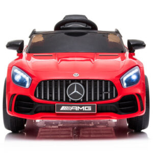 Kinderfahrzeug - Elektro Auto "Mercedes GT R" Mod. 011- lizenziert - 12V4,5AH, 2 Motoren, 2,4Ghz, MP3, Ledersitz+EVA - Rot