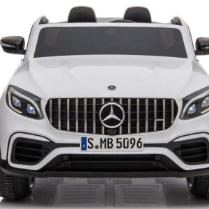 Kinderfahrzeug - Elektro Auto "Mercedes GLC63S" - lizenziert - Doppelsitzer - 12V10AH Akku,4 Motoren+ 2,4Ghz+Ledersitz+EVA - Weiss