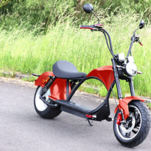 Elektro Scooter Coco Bike E-Chopper mit Straßenzulassung bis zu 48 km/h schnell - ca. 50 km Reichweite, 60V | 2000W | 20AH Akku -CP4 Plus - Rot