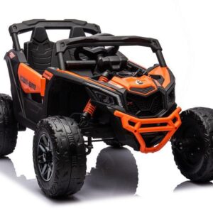 Kinderfahrzeug - Elektro Auto "Can Am Maverick UTV" - 24V Akku,2x200W Motoren- 2,4Ghz, Ledersitz+EVA - Orange