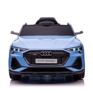 Kinderfahrzeug - Elektro Auto "Audi E-Tron" - lizenziert - 12V7AH Akku und 4 Motoren- 2,4Ghz + MP3 + Leder + EVA - Blau