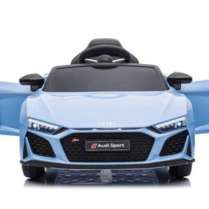 Kinderfahrzeug - Elektro Auto "Audi R8 Spyder" - lizenziert - 12V7AH Akku und 2 Motoren- 2,4Ghz + MP3 + Leder + EVA - Blau