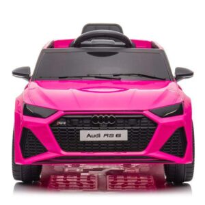 Kinderfahrzeug - Elektro Auto "Audi RS6" - lizenziert - 12V7AH Akku und 2 Motoren- 2,4Ghz + MP3 + Leder + EVA - Pink/Rosa